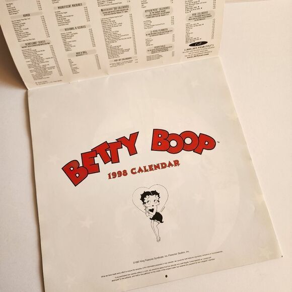 Betty Boop 1998 Calendar - Picture 3 of 5